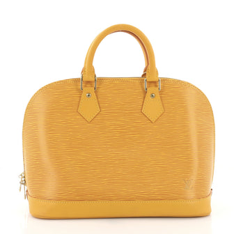 Louis Vuitton Vintage Alma Handbag Epi Leather PM Yellow 3772713