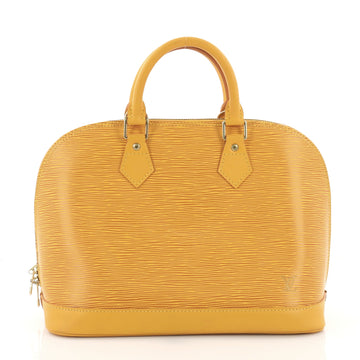 Louis Vuitton Vintage Alma Handbag Epi Leather PM Yellow 3772713