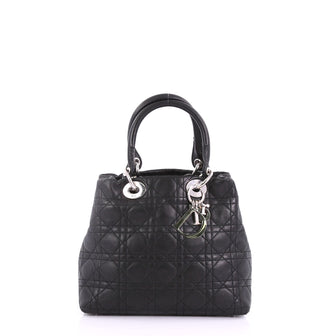 Christian Dior Lady Dior Soft Tote Cannage Quilt Lambskin 377275