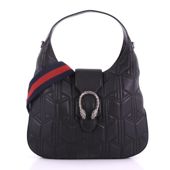 Gucci Dionysus Hobo Matelasse Leather Small Black 377395