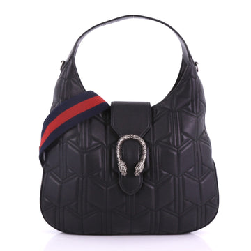 Gucci Dionysus Hobo Matelasse Leather Small Black 377395