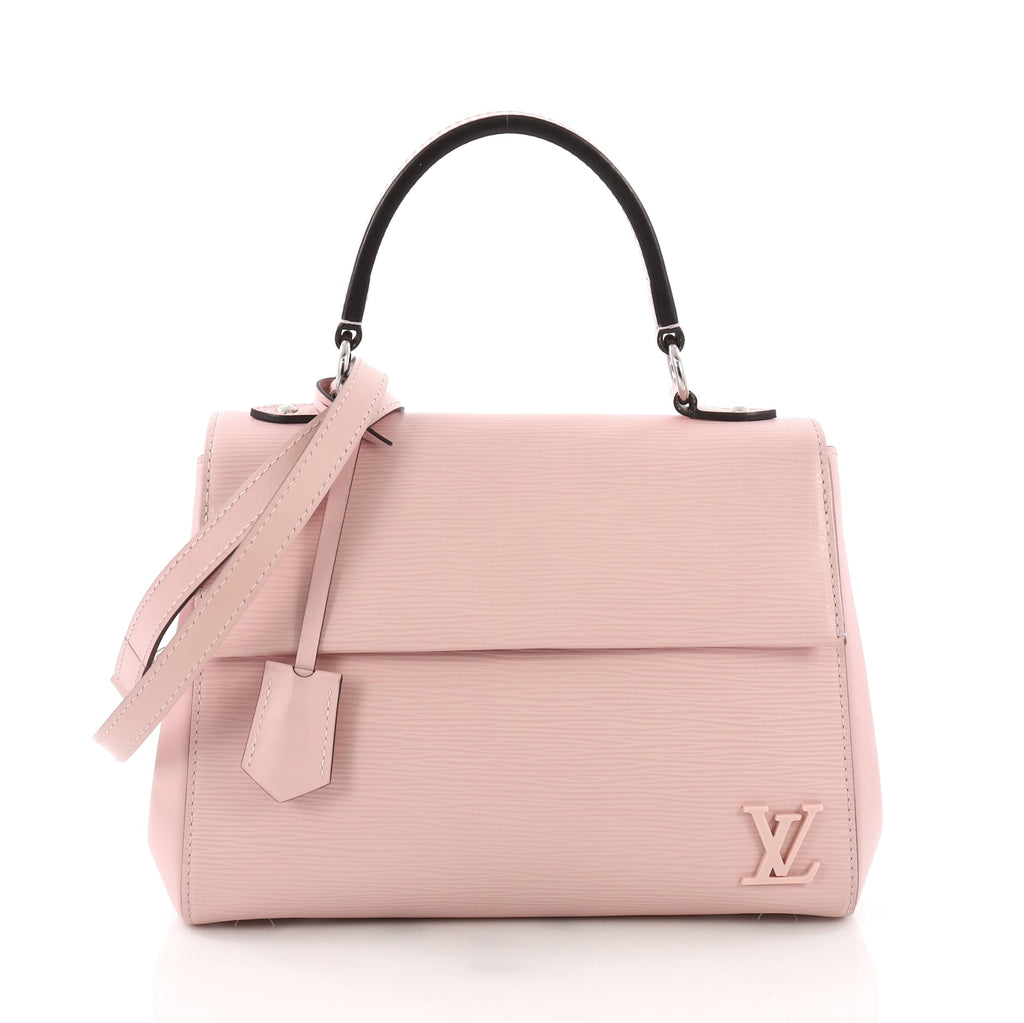 louis vuitton cluny handbag in pink epi leather