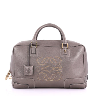 Loewe Amazona Bag Leather 36 Gray 377521