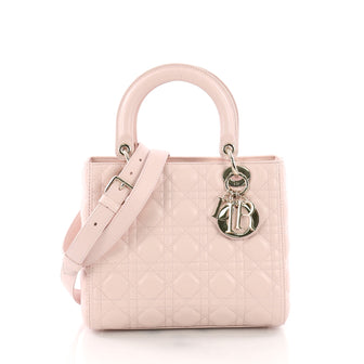 Christian Dior Lady Dior Handbag Cannage Quilt Lambskin 377733
