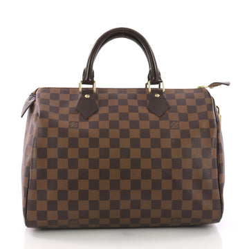 Louis Vuitton Speedy Handbag Damier 30 Brown 378051