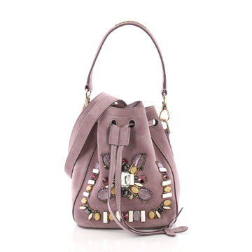 Ralph Lauren Collection Drawstring Bucket Bag Crystal and 378101