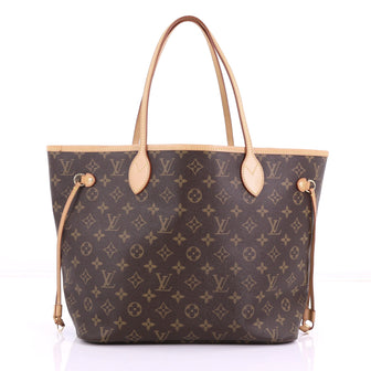 Louis Vuitton Neverfull Tote Monogram Canvas MM Brown 3782919