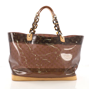 Louis Vuitton Sac Ambre Handbag Monogram Vinyl GM Brown 378291
