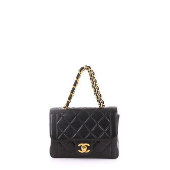 Chanel Vintage Square Chain Handle Flap Bag Quilted 3782921
