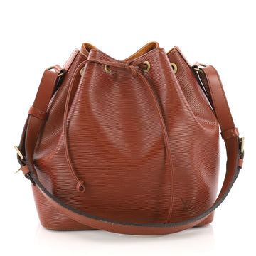 Louis Vuitton Petit Noe Handbag Epi Leather Brown 3782939