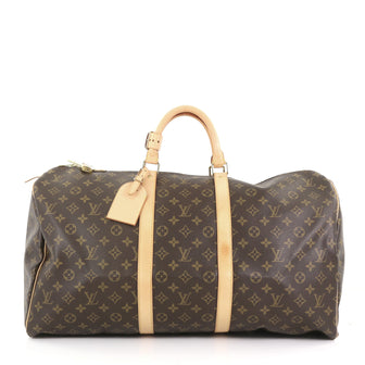 Louis Vuitton Keepall Bag Monogram Canvas 55 Brown 3782941