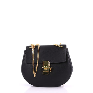 Chloe Drew Crossbody Bag Leather Small Black 3782946