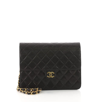 Chanel Vintage Clutch with Chain Quilted Leather Small 3782963