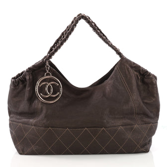 Chanel Model: Baby Coco Cabas Quilted Leather Large Brown 37829/77