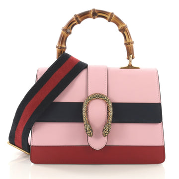 Gucci Dionysus Bamboo Top Handle Bag Colorblock Leather 378346
