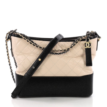 Chanel Gabrielle Hobo Quilted Aged Calfskin Medium Pink 378551