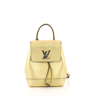 Louis Vuitton Lockme Backpack Leather Mini Gold 3786510