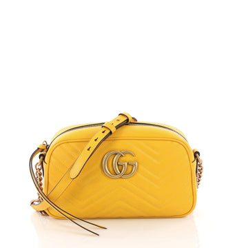 Gucci GG Marmont Shoulder Bag Matelasse Leather Small - Rebag