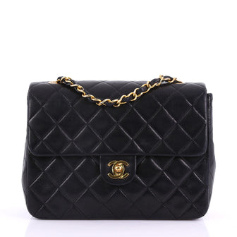 Chanel Vintage Square Classic Flap Bag Quilted Lambskin 378666
