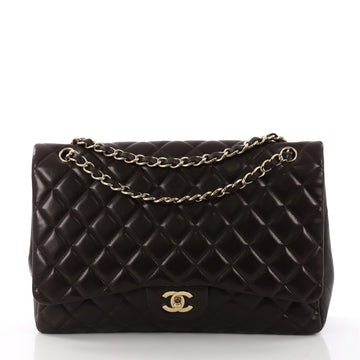 Chanel Classic Single Flap Bag Quilted Lambskin Maxi 378701