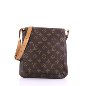 Louis Vuitton Musette Salsa Handbag Monogram Canvas PM Brown 378791