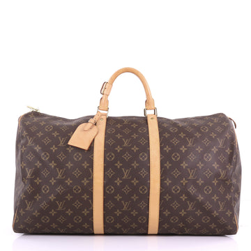 Louis Vuitton Keepall Bag Monogram Canvas 55 Brown 379002