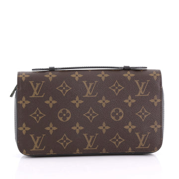 Louis Vuitton Zippy Wallet Macassar Monogram Canvas XL Brown 379061