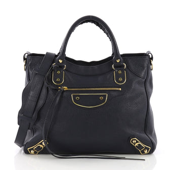 Balenciaga Velo Classic Studs Metallic Edge Handbag 3791801