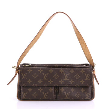 Louis Vuitton Viva Cite Handbag Monogram Canvas MM Brown 3792111