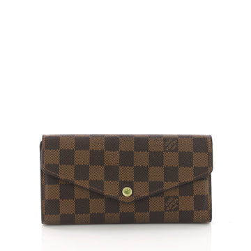 Louis Vuitton Sarah Wallet NM Damier - Designer Handbag Brown 3792120