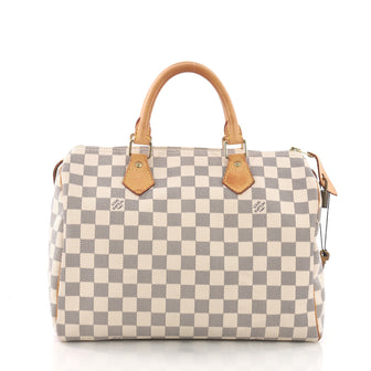 Louis Vuitton Speedy Handbag Damier 30 - Designer Handbag White 3792124