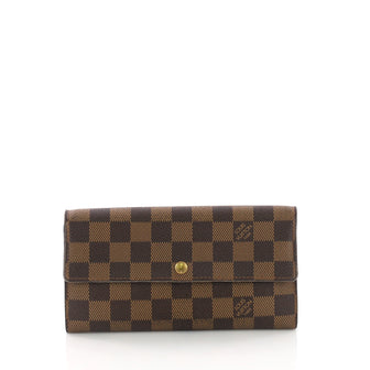 Louis Vuitton Sarah Wallet Damier - Designer Handbag Brown 3792128