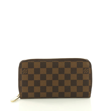 Louis Vuitton Zippy Wallet Damier - Designer Handbag Brown 3792132