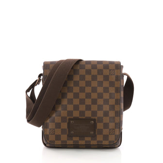  Louis Vuitton Brooklyn Handbag Damier PM Brown 3792135