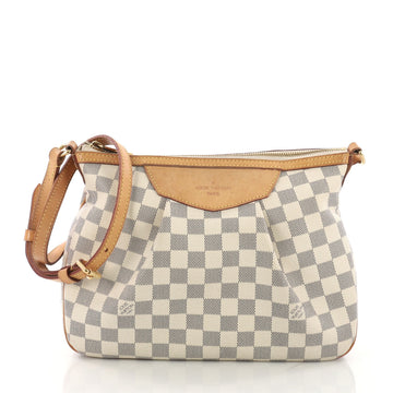 Louis Vuitton Siracusa Handbag Damier PM - Designer Handbag Neutral 3792137