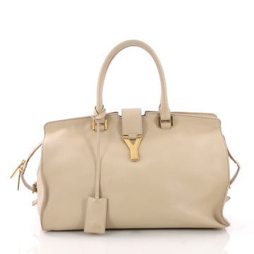 Saint Laurent Classic Y Cabas Leather Medium Neutral 3792142