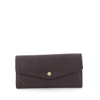 Louis Vuitton Curieuse Wallet Monogram Empreinte Leather Purple 379214
