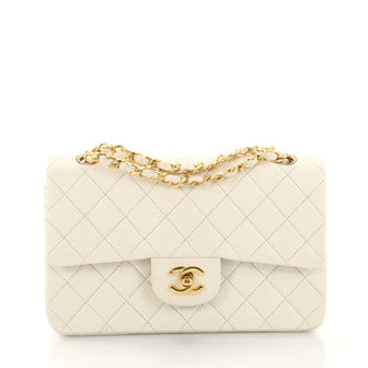 Chanel Vintage Classic Double Flap Bag Quilted Lambskin Small
