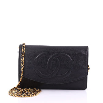 Chanel Vintage Timeless Wallet on Chain Caviar Black 3792153