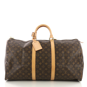 Louis Vuitton Keepall Bag Monogram Canvas 55 Brown 379215
