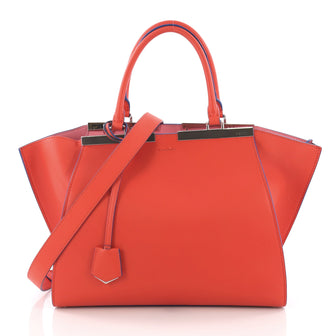 Fendi Petite 3Jours Handbag Leather Red 3792160