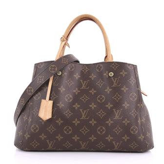 Louis Vuitton Montaigne Handbag Monogram Canvas MM