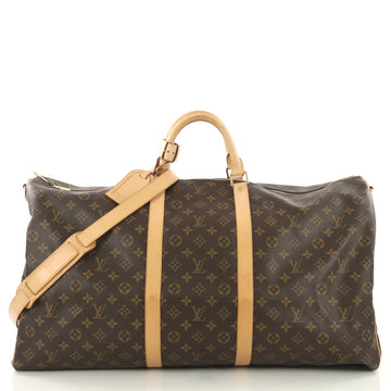Louis Vuitton Keepall Bandouliere Bag Monogram Canvas 60 Brown 379218