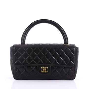 Chanel Vintage Twin Top Handle Flap Bag Quilted Lambskin 3793518
