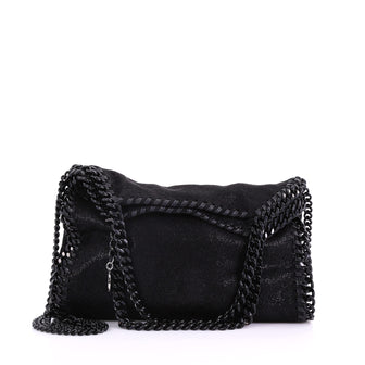 Stella McCartney Falabella Fold Over Crossbody Bag Shaggy Deer Mini