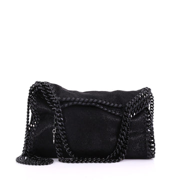 Stella McCartney Falabella Fold Over Crossbody Bag Shaggy Deer Mini