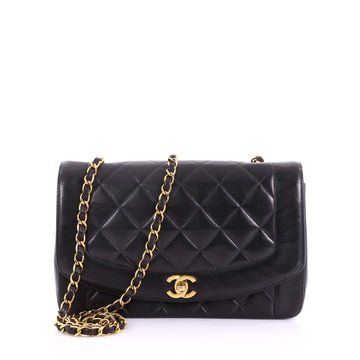 Chanel Vintage Diana Flap Bag Quilted Lambskin Small 3794320