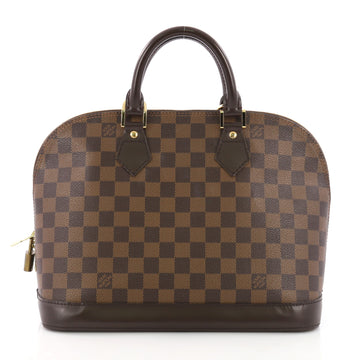 Louis Vuitton Vintage Alma Handbag Damier PM Brown 3794325