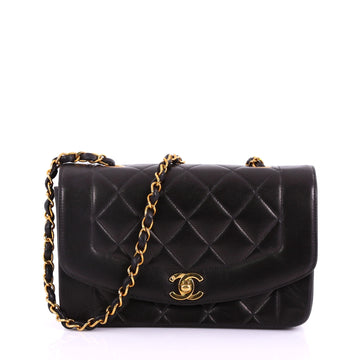 Chanel Vintage Diana Flap Bag Quilted Lambskin Small 3794333