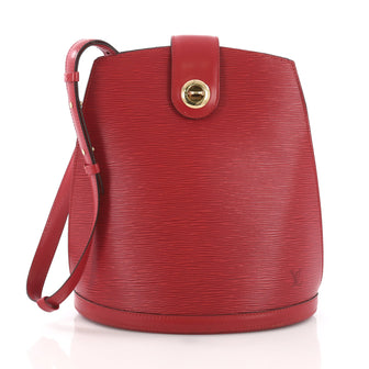 Louis Vuitton Cluny Shoulder Bag Epi Leather Red 379438